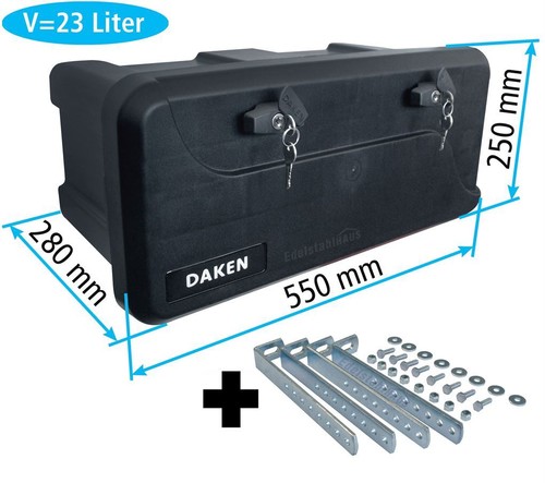 Deichselbox blackit - blackit, +