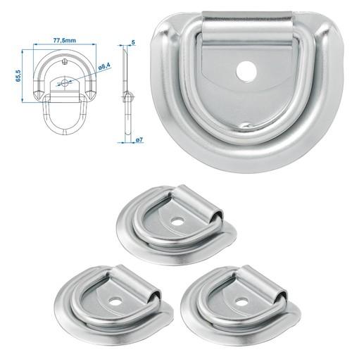 Zurrmulde zurröse 76x66mm - 4x,